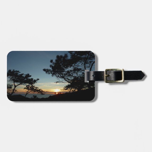 Étiquette À Bagage Torrey Pine Sunset III Paysage californien (Devant horizontal)