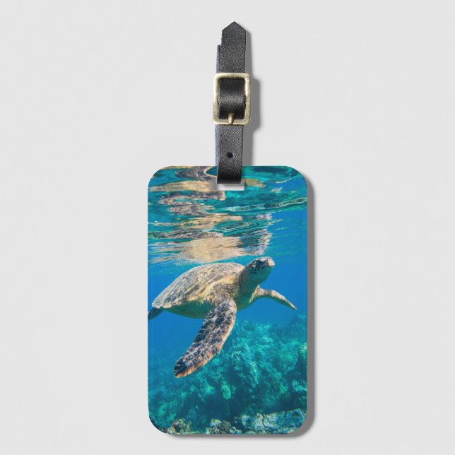 Étiquette À Bagage Tortue de mer (Devant Vertical)