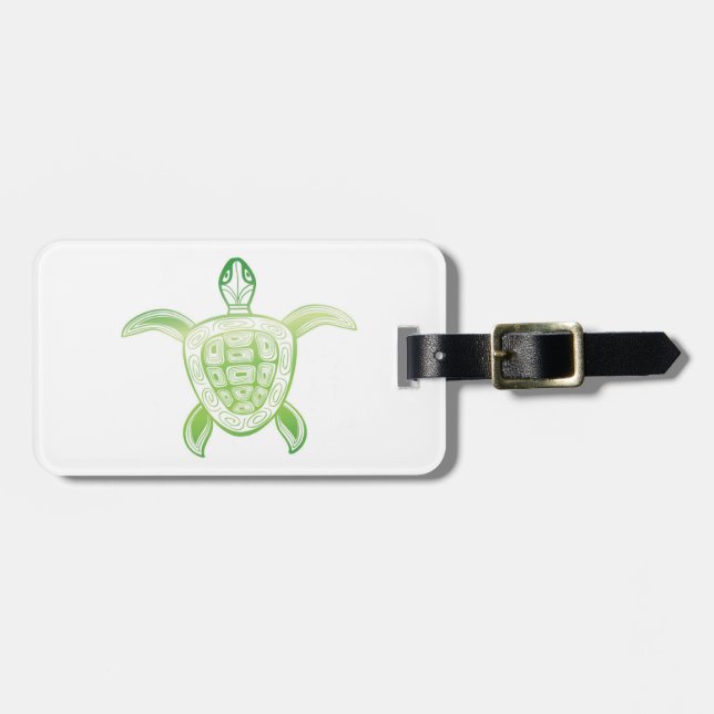 Étiquette À Bagage Tortue Hawaii de la baie de Hanauma (Devant horizontal)