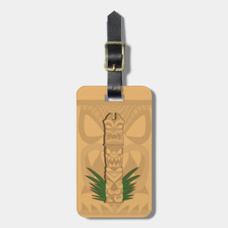 Étiquette À Bagage Totem de Dinosaur Tiki