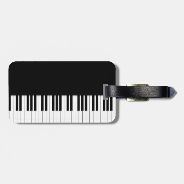 Étiquette À Bagage Touches clavier pour piano (Dos horizontal)