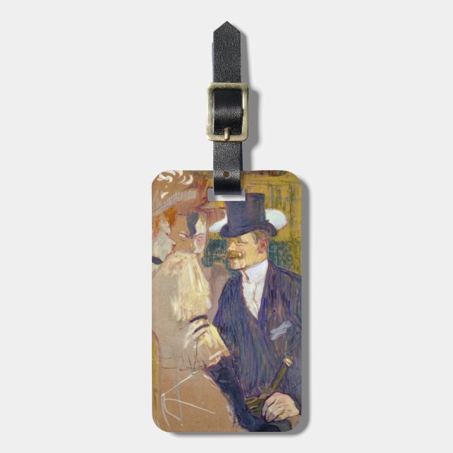 Étiquette À Bagage Toulouse-Lautrec - L'Anglais à la Rouge (Devant Vertical)