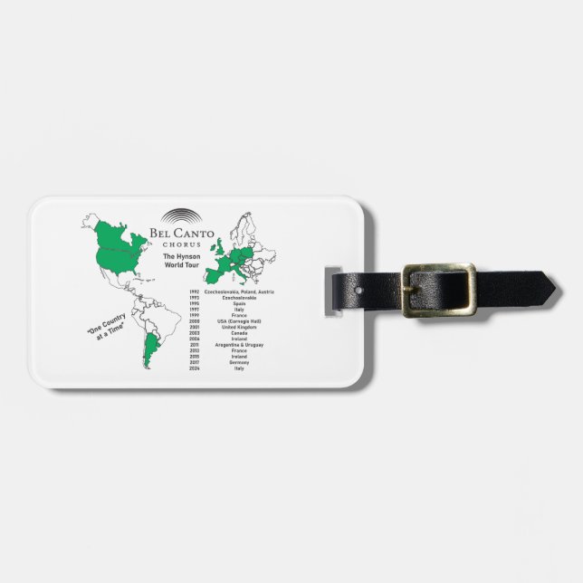 Étiquette À Bagage Tour d'Italie de Bel Canto (Devant horizontal)