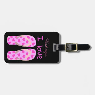 Étiquette À Bagage Tourner-Tourner Rose