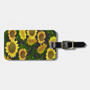 Étiquette À Bagage Tournesol