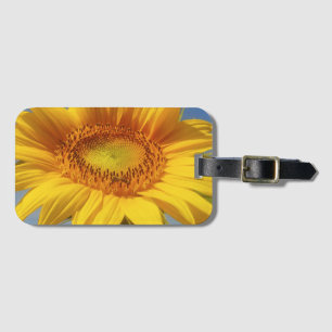 Étiquette À Bagage Tournesol jaune