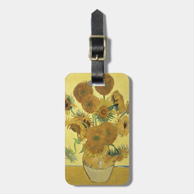 Étiquette À Bagage Tournesols de Vincent van Gogh |, 1888 (Devant Vertical)