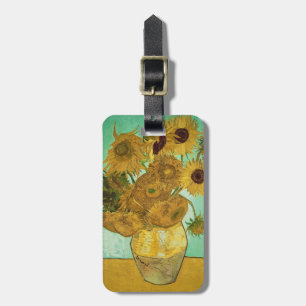 Étiquette À Bagage Tournesols de Vincent van Gogh  , 1888
