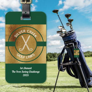 Étiquette À Bagage Tournoi de golf sur green personnalisé