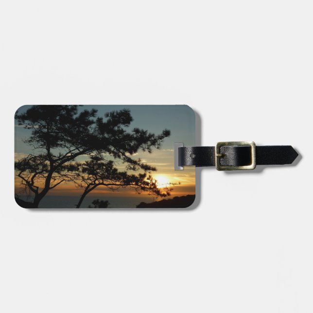 Étiquette À Bagage Tourrey Pine Sunset I California Paysage (Devant horizontal)