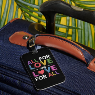 Étiquette À Bagage Tout Pour L'amour Et L'amour Pour Tous Mois De La 
