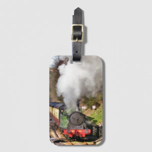 ÉTIQUETTE À BAGAGE TRAINS À VAPEUR