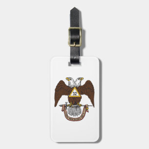 Étiquette À Bagage trente-deuxième Rite écossais Brown Eagle de degré