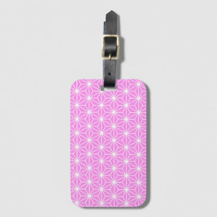 Étiquette À Bagage Triangle isocèle géométrique rose Girly