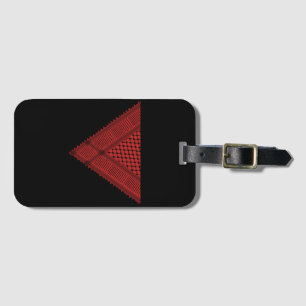 Étiquette À Bagage triangle rouge Keffiyeh symbole de résistance de l