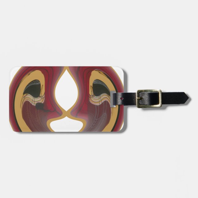 Étiquette À Bagage Tribu Image.png de Tratidional d'Africain de Hakun (Devant horizontal)