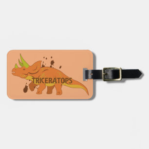 Étiquette À Bagage Tricératops