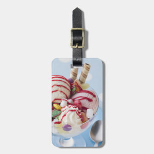 Étiquette À Bagage Trio de crème glacée et de parfait doux