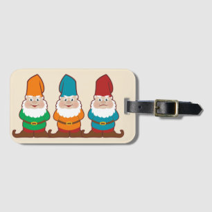 Étiquette À Bagage Trois Gnomes