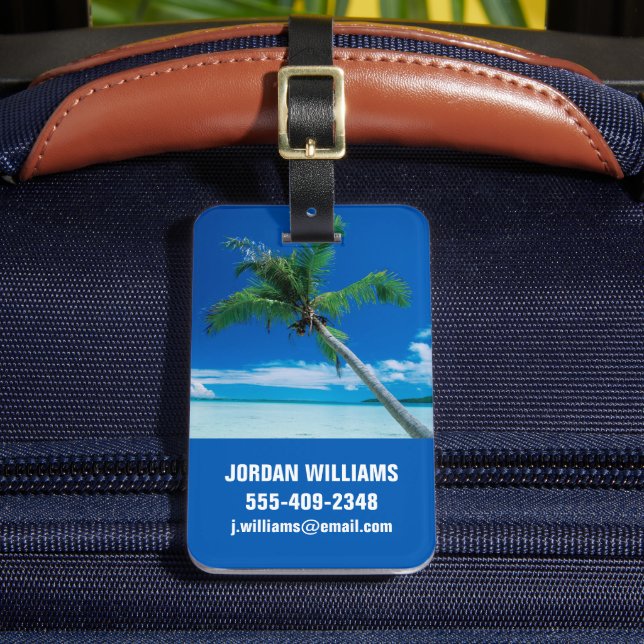 Étiquette À Bagage Tropical Beaches | Motu Tofari Beach, Bora Bora (Insitu Rectoal 2)