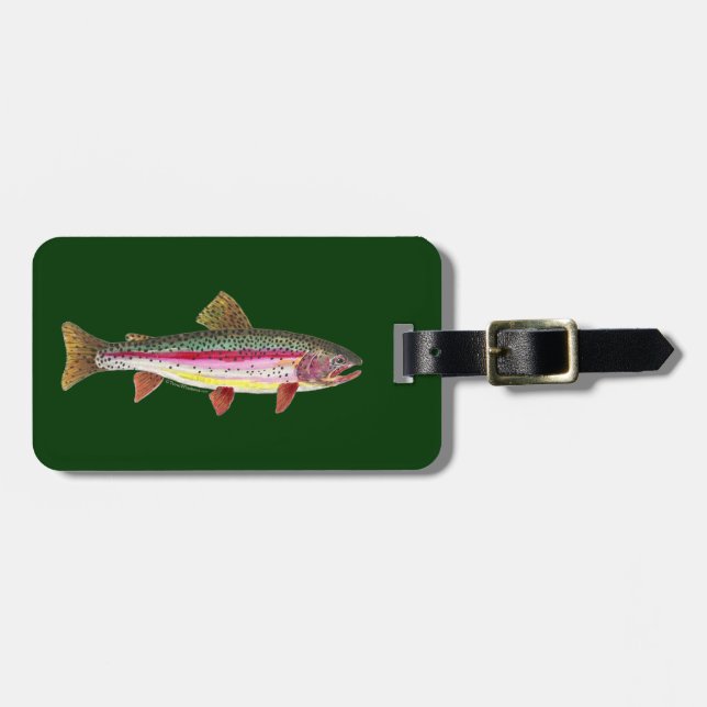 Étiquette À Bagage Trout fishing (Devant horizontal)