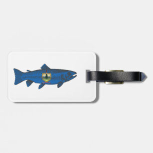 Étiquette À Bagage Truite du pavillon du Vermont-Fish