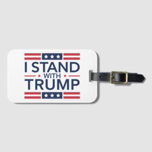 Étiquette À Bagage Trump 2024 Je suis avec Trump Soutien au Président
