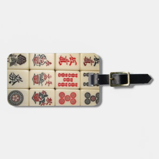 Étiquette À Bagage Tuiles de Mahjong