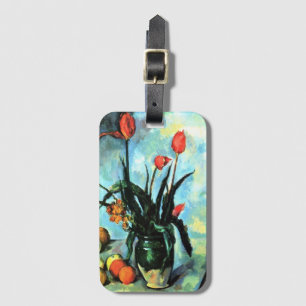 Étiquette À Bagage Tulipes dans un vase de Paul Cézanne, Art ancien