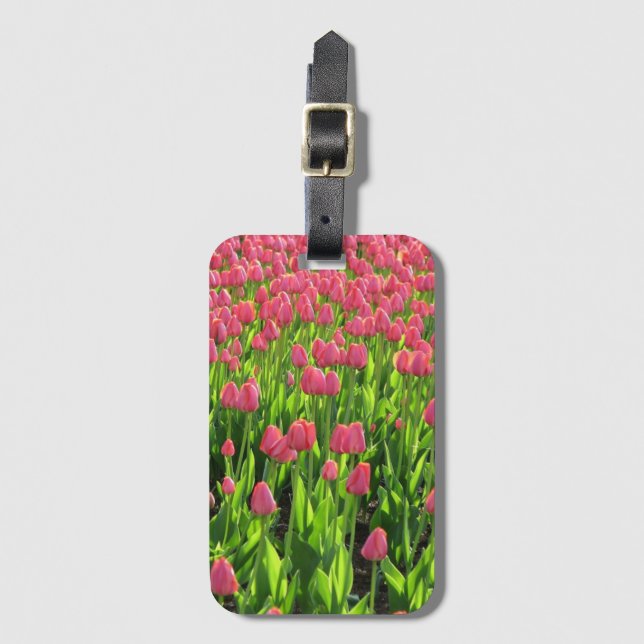 Étiquette À Bagage Tulips (Devant Vertical)