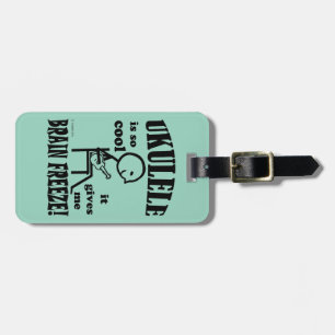 Étiquette À Bagage Ukulele, gel du cerveau