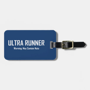 Étiquette À Bagage Ultra Runner, Avertissement Peut Contenir Des Nuts