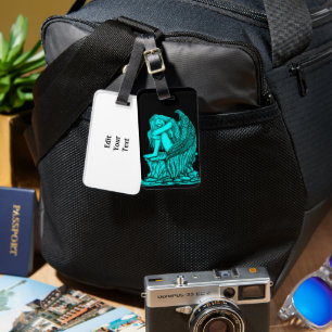 Étiquette À Bagage Un ange endormi sur la pierre