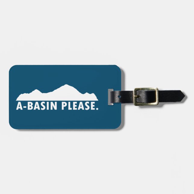 Étiquette À Bagage Un Bassin S'Il Vous Plaît (Devant horizontal)