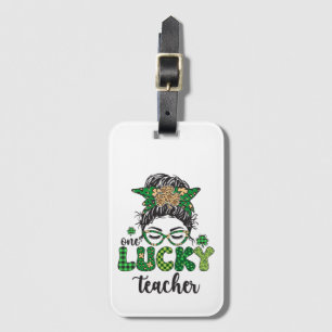 Étiquette À Bagage Un enseignant chanceux - Saint Patrick's Day