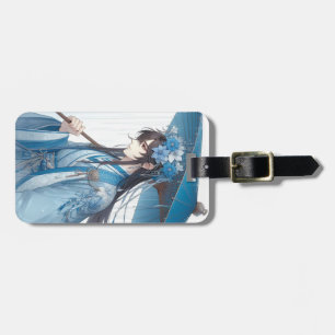 Étiquette À Bagage Un Joli Seigneur Chinois (Style Manga Oriental)