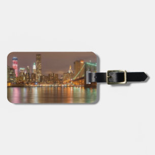 Étiquette À Bagage Un panorama de l'horizon de New York City