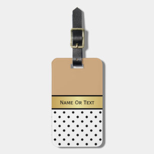 Étiquette À Bagage Un splendide ajout : Brown de chameau, Or noir bla