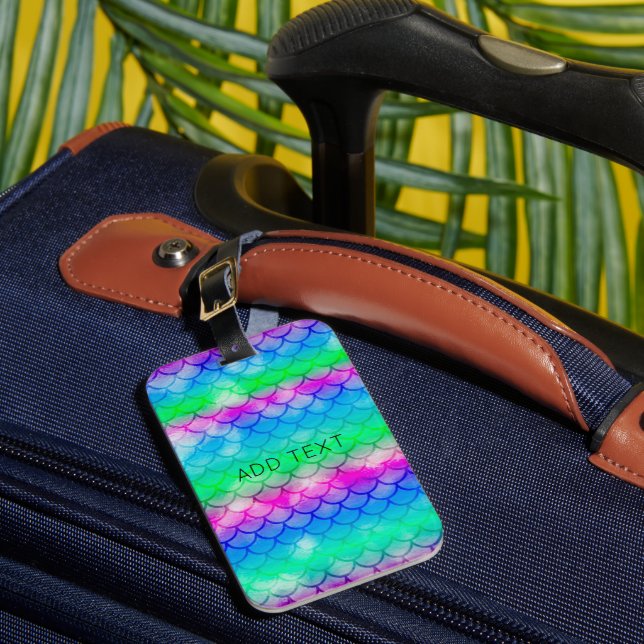 Étiquette À Bagage Une belle palette de couleurs sirènes (Insitu Rectoal 1)
