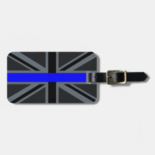 Étiquette À Bagage Une ligne bleue mince Union Jack