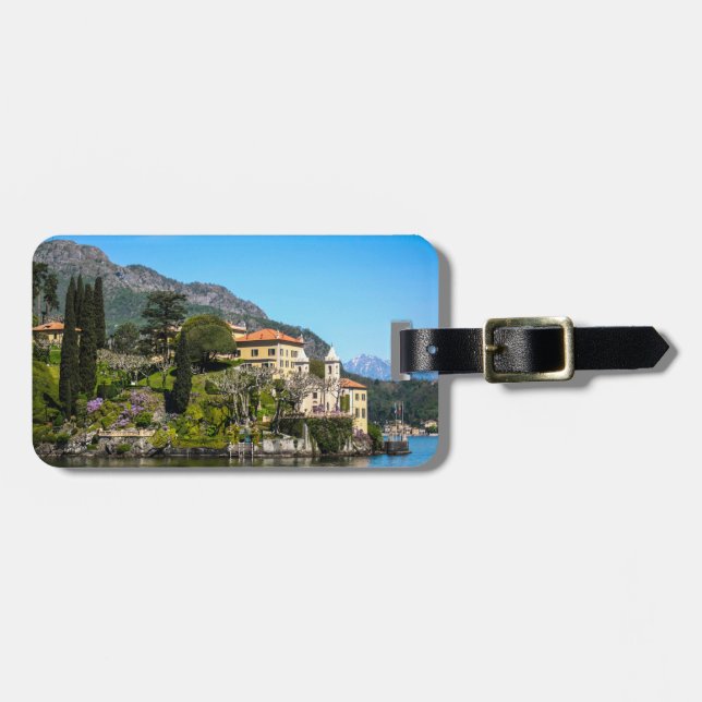 Étiquette À Bagage Une villa sur le lac Como, Italie (Devant horizontal)
