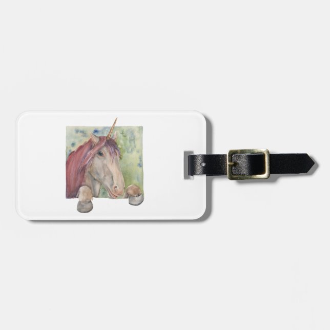 Étiquette À Bagage Unicorne (Devant horizontal)