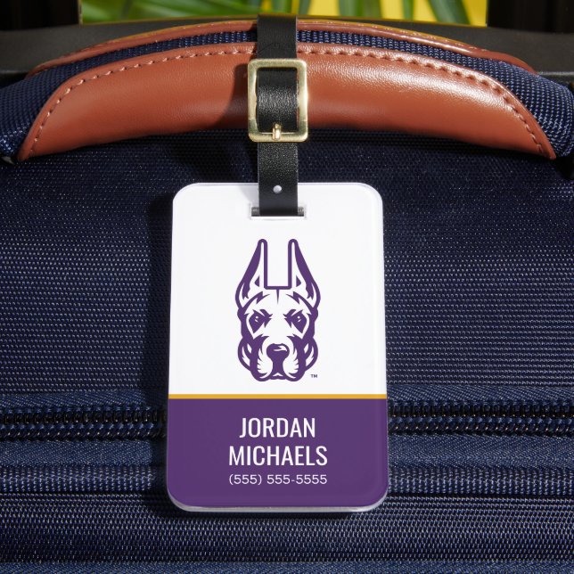 Étiquette À Bagage Université d'Albany Chef de la mascotte Great Dane (Insitu Rectoal 2)