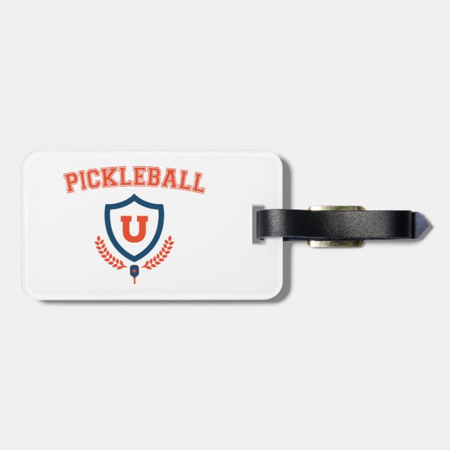 Étiquette À Bagage Université de Pickleball (Dos horizontal)