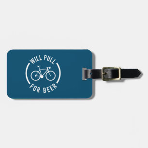 Étiquette À Bagage Va Tirer Pour Le Vélo De Bière