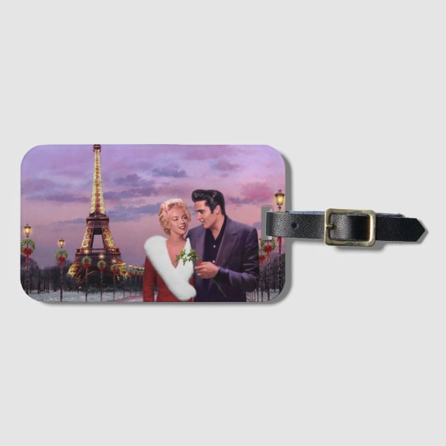 Étiquette À Bagage Vacances de Paris (Devant Horizontal)