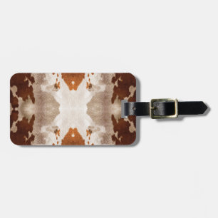 Étiquette À Bagage Vache Kaleidoscope Cachée Motif