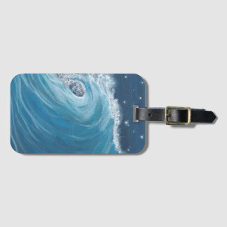Étiquette À Bagage Vague de pastel gras pour étui de téléphone