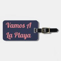 Vamos une étiquette de bagage de Playa de La