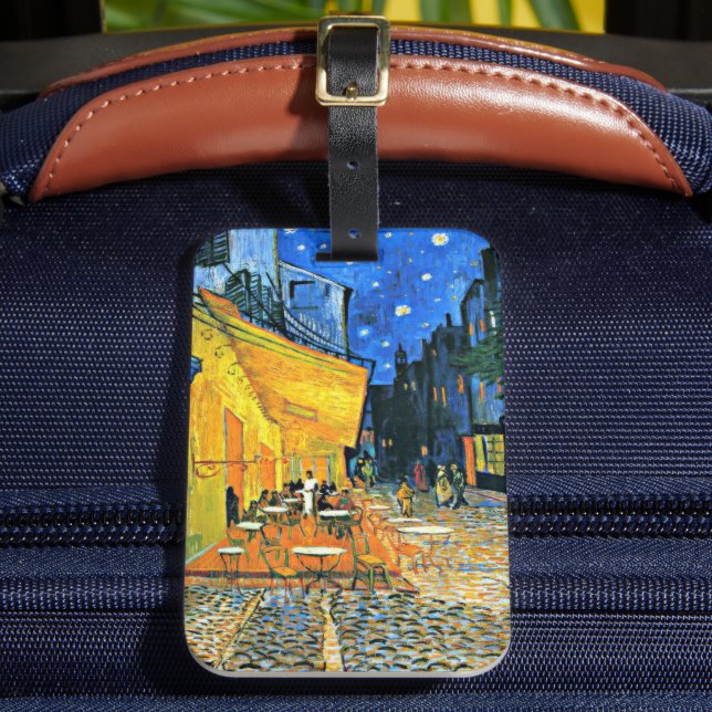 Étiquette À Bagage Van Gogh - Cafe Terrasse, (Insitu Rectoal 2)